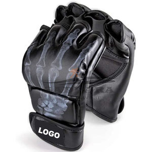 Guantes MMA de entrenamiento deportivo de diseño personalizado en stock, cuero duradero para artes marciales y ropa de entrenamiento de boxeo - Product Image 5