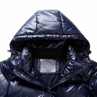 Veste d'hiver unisexe à capuche matelassée avec fermeture éclair, imperméable, respirante, anti-UV, écologique, design avant, polyester/nylon