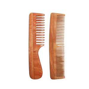 หวีไม้ธรรมชาติหวีจัดแต่งทรงผมที่นุ่มนวลหวียืดผมสำหรับใช้ในบ้านสุขภาพเส้นผม - Product Image 3