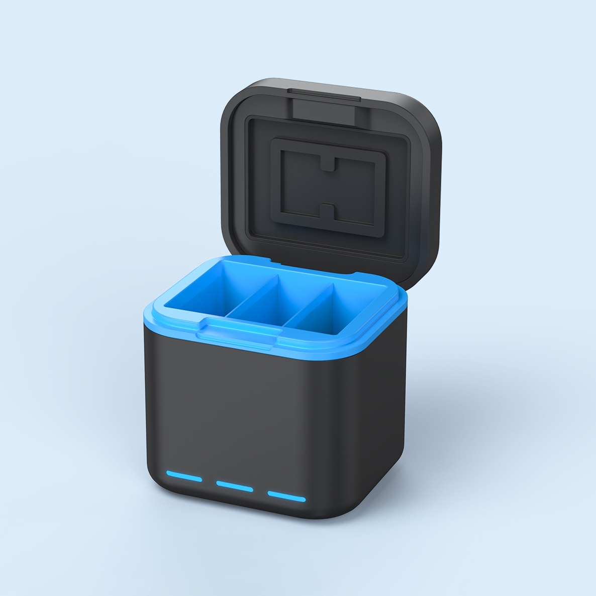 Suitable for Gopro12/11/10/9 Camera Battery Charger Three-charge Storage Battery Box Set Hero10 Gopros Charger Box