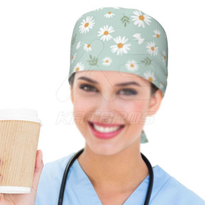 New Style Hospital Equipment <b>Scrub</b> Hats Customized Printing 100% Cotton Unisex Hot Sale Bulk - Product Image 5