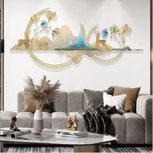 อุปกรณ์ตกแต่งผนังศิลปะทำจากโลหะแบบทันสมัยอุปกรณ์ตกแต่งผนังบ้านหรูหราคุณภาพสูงจากผู้จำหน่ายศิลปะแขวนผนังโลหะ - Product Image 6