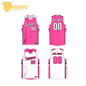 เสื้อบาสเก็ตบอลผ้าโพลีเอสเตอร์เย็บตะเข็บตาข่ายเสื้อกล้ามใส่เล่นบาสเก็ตบอลมีตัวเลขแบบระเหิดออกแบบได้ตามต้องการ - Product Image 3