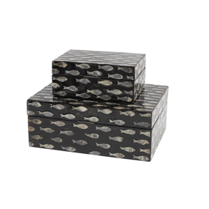 Wholesale Modern Mother of Pearl Shell <b>Decorative</b> <b>Boxes</b> for Home Decor Cosmetic <b>Storage</b> Box Made in Vietnam - Product Image 1