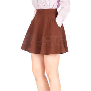 Precios al por mayor Colores personalizados Faldas de algodón al por mayor Faldas de algodón de alta calidad para mujer Logotipo personalizado - Product Image 6