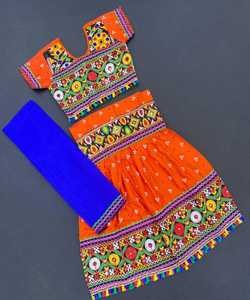 Navratri คอลเลคชั่นพิเศษ Lahenga Choli ตลาดราคาต่ำสุดสุราษฏร์เสื้อผ้าชาติพันธุ์คุชราต - Product Image 6