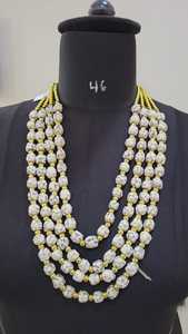 Custom Made Orange Resin Bead Necklaces Made with Brass Beads Ideal for Fashion <b>Accessory</b> Designer and Jewelry Store for Resale - Product Image 3