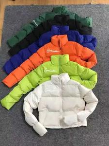 Custom Women's Solid Thick Fleece Winter Bomber Puffer Jackets Warm Patchwork Crop <b>Coats</b> with Bubble Short S-XL for Outdoor Wear - Product Image 6