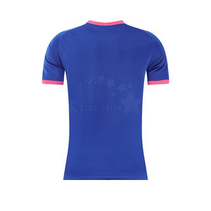 Camiseta de Fútbol de Manga Corta Personalizada de Alta Calidad, Transpirable, Ecológica, 100% Poliéster, Último Diseño, Venta al Por Mayor - Product Image 2