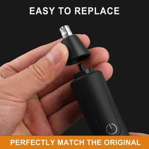 Lames de rechange pour tondeuse à poils de nez portable, lot de 3, pour usage domestique, camping-car, voiture, garage - alimentation USB ou par piles - Product Image 4