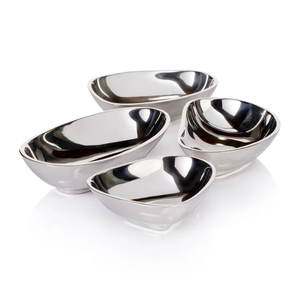 Luxe nouvelle maison Fruits Dessert bol de service nickelage Ultra nouveau Design pour la fête de mariage hôtels vaisselle décor - Product Image 6