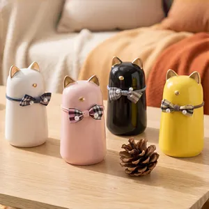 Seramik Kedi Külleri İçin Kapalı Evcil Hayvan Kremasyonu <span class=keywords><strong>Urn</strong></span>'u, Kediler İçin Evcil Hayvan Anıt <span class=keywords><strong>Urn</strong></span>'u, Çevre Dostu Dayanıklı Anıt Tabutu - Product Image 1