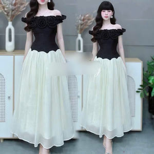 Elegante Vestido de Mujer, Vestido de Manga Corta, Combinación Perfecta de Elegancia y Comodidad, Casual y Formal para Diversos Eventos, Maxi Seda - Product Image 3