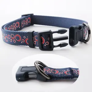 Best Quality Handmade Silk Screen Print Dog <b>Collar</b> With Breakaway Buckle Design Custom Printed Badges for Free Dog <b>Collar</b> - Product Image 2