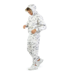 2025 personnalisé hommes Gym Fitness polaire à capuche solide survêtement deux pièces formation Jogging costume pour les Sports d'hiver - Product Image 2