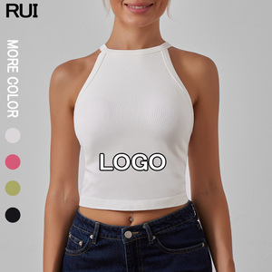 สปอร์ตบราไร้รอยต่อเอวระบายอากาศได้ดีน้ำหนักเบาบราสำหรับวิ่งสีลูกกวาด - Product Image 2