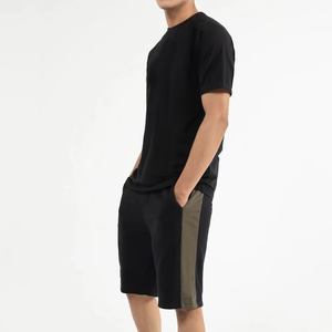 Nuevo diseño de gimnasio de verano, camiseta de media manga de ajuste Regular y conjunto corto, pantalones cortos informales para hombre, conjuntos gemelos ajustados personalizados para hombre - Product Image 6