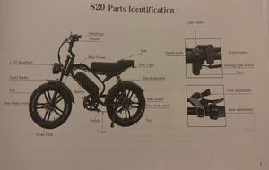 Vélo électrique Ouxi Clean d'occasion à pneus larges S20 PRO 48V 18.2AH avec une vitesse maximale de 40-60 km/h. Longue portée tout-terrain - Product Image 5