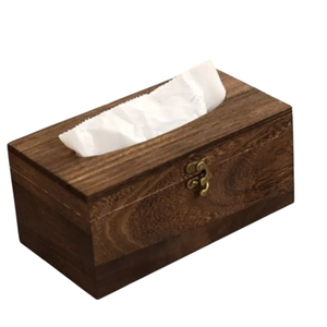 Boîte à mouchoirs décorative en bois de la meilleure qualité boîte de rangement pour serviettes vaisselle élégante porte-mouchoirs décoratif pour la maison hôtel - Product Image 6