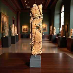 Support en bois antique pour connecteurs et supports d'étagères - Product Image 2