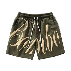 Pantalones Cortos Personalizados de Alta Calidad con Estampado Completo, Estilo Urbano, de Algodón Francés con Estampado Puff para Hombre - Product Image 6