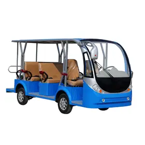 Multi-cor personalização Certificado Ce 8-14 assentos mini telhado aberto ônibus de turismo elétrico tração nas quatro rodas venda
