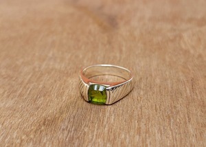 2025 Cushion 8mm Green Peridot Signet <b>Ring</b> S925 Sterling Silver Birthstone <b>Ring</b> Concave <b>Quartz</b> Gemstone Gift Jewelry For Women - Product Image 6