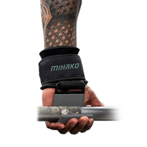 מתכוונן החובה כבד ניאופרן הרמת ווים נוח כף היד רצועות תמיכה עבור וו מחצלת ברזל הרמת משקולות - Product Image 6