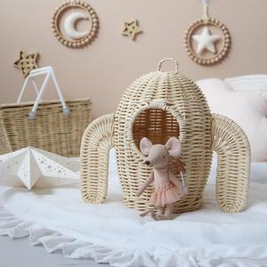 Vaisseau spatial mignon en osier en rotin pour la décoration de chambre d'enfant pour les 5 à 7 ans - Product Image 3