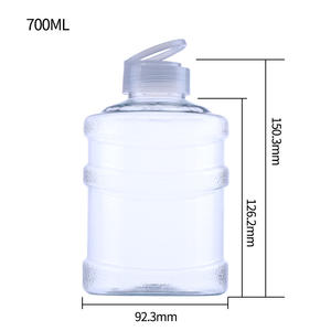 500ml 650ml 750ml Portable pet <span class=keywords><strong>plastique</strong></span> Mini seau boisson eau minérale bouteille de boisson - Product Image 3