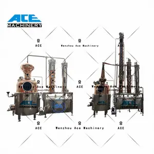 Ace Stills 2000L Vodka Still Distillation Whisky Distiller Copper Column Distillation For Sale