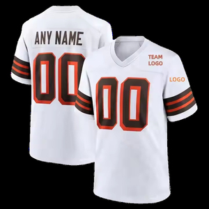 Uniformes personalizables de fútbol americano transpirable impresa de manga corta talla grande característica - Product Image 4