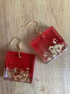 Boucles d'oreilles en résine transparente style ange, très vendues, bijoux de mode de la meilleure qualité pour femmes, artisanat en résine - Product Image 2