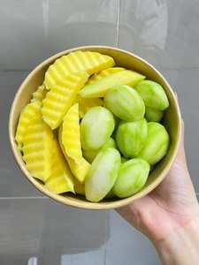 Bol en papier kraft écologique de style moderne, produit tendance 2026, conteneur de 16/20 oz, bol en papier jetable avec couvercle en PP - Product Image 3