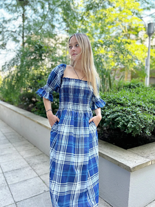 Haute qualité pur coton Maxi robe élégante Style Vintage indien bloc imprimé respirant solide longue tenue de jour confortable ajustement dos - Product Image 4