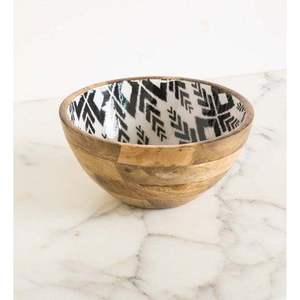 Cuenco de madera de la mejor calidad para frutas con estampado recubierto de esmalte para restaurante y Hotel Cuenco decorativo estilo japonés - Product Image 5