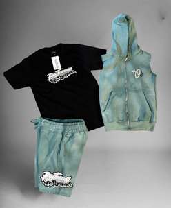 2025 Custom Logo Two Piece Summer <b>Men</b> <b>Shorts</b> Sets Cotton Casual Wear Breathable Tracksuit <b>t</b> <b>Shirt</b> <b>and</b> <b>Short</b> Set for <b>Men</b> - Product Image 1