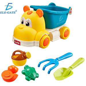 Set da Spiaggia in Plastica Super Kawaii da 6 Pezzi con Camioncino Ippopotamo per Avventure in Spiaggia! - Product Image 6