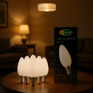 Bombilla LED Estilo Vela Transparente E14 25W - Product Image 3