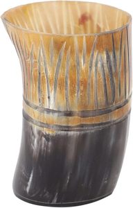 Real Horn Viking Bar Shots Glass Copa de vino Ox Horn Cup Agua Cerveza Té Café Real Cuerno Vasos para cerveza copa de vino a bajo precio - Product Image 2