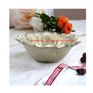 Elegant Design Leaf <b>Bowl</b> for <b>Serving</b> Fruits <b>Bowl</b> Top quality golden Metal Dry Fruits <b>Serving</b> <b>Bowl</b> In Good Price - Product Image 5