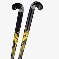 Palo de hockey profesional personalizado de calidad superior, palo de hockey de campo de carbono de edición limitada multicolor