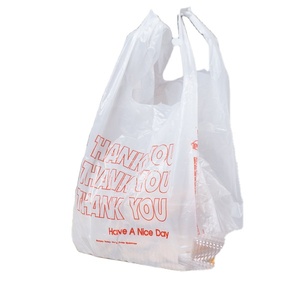 ถุงพลาสติก HDPE บรรจุอาหารกระเป๋าใส่เสื้อยืด - Product Image 5