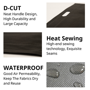 Bolsos tejidos no PP elegantes con corte en D con patrón personalizado hecho en Vietnam para ir de compras - Product Image 2