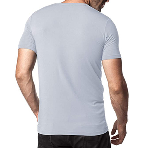 T-shirt en bambou personnalisé de haute qualité pour hommes, t-shirt en bambou graphique sérigraphié, unisexe, t-shirt en bambou et élasthanne grande taille pour hommes - Product Image 4