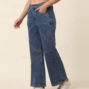 Offre Spéciale haute qualité femmes Jeans pantalon Design Unique salopette légère Logo décoration mi-taille Style décontracté pour le printemps - Product Image 2