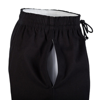 Pantalon de Taekwondo Slim Fit Entièrement Noir 2025 – Qualité Supérieure, Durable, Respirant, 100% Coton, Unisexe Adulte, 160g, Logo Multi-Position