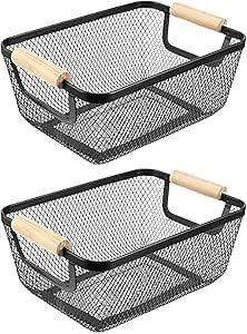 Modern Metal <b>Wire</b> <b>Storage</b> <b>Basket</b> Stylish Decorative Organizer for Fruit Vegetables Home Kitchen Dining Room Durable - Product Image 5