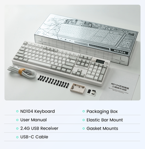 Clavier de bureau sans fil 104% pleine taille, clavier de jeu RVB avec fonction de <span class=keywords><strong>calcul</strong></span> d'écran - Product Image 6
