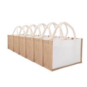 Bolsas de yute Juego de 3 tamaños personalizados Logotipo de diseño personalizado Perfecto para compras Bolsas de uso Sacos de lona de la más alta calidad - Product Image 6